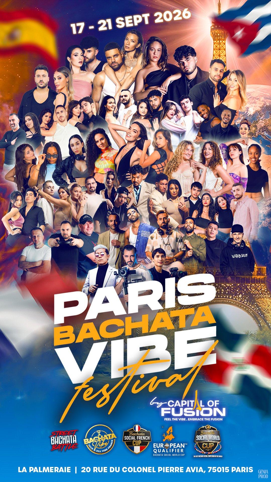 Cartel de Paris Bachata Vibe Festival 2026