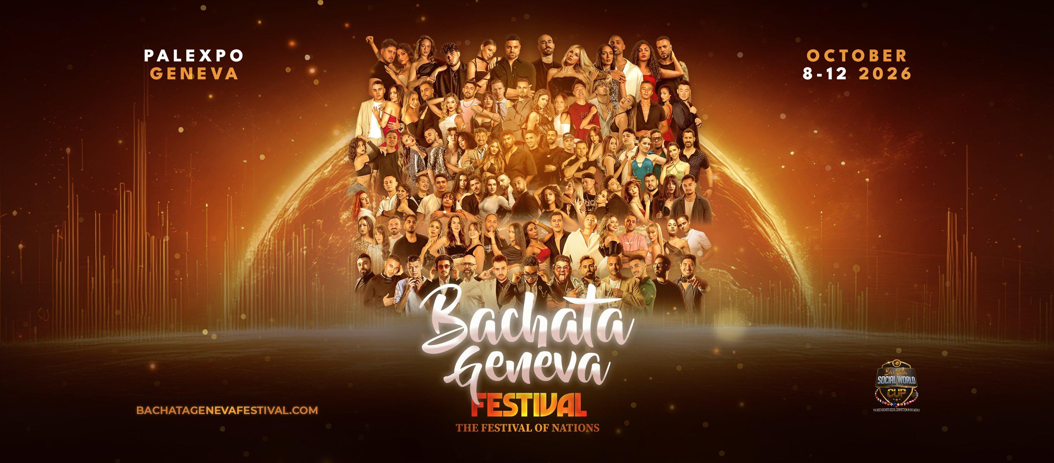 Cartel de Bachata Geneva Festival 2026 · The Festival of Nations